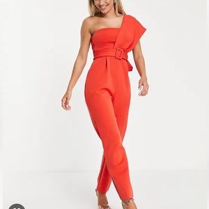 ASOS DESIGN / NWOT coral colored jumpsuit